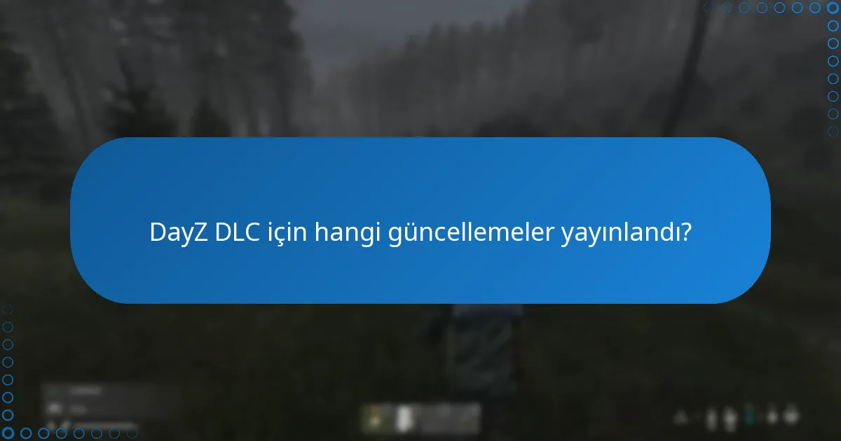 DayZ DLC için hangi güncellemeler yayınlandı?