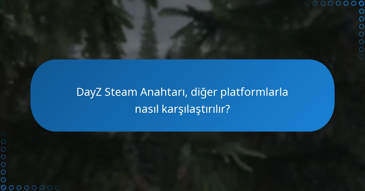 DayZ Steam Anahtarı, diğer platformlarla nasıl karşılaştırılır?