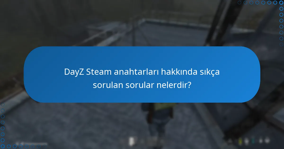 DayZ Steam anahtarları hakkında sıkça sorulan sorular nelerdir?