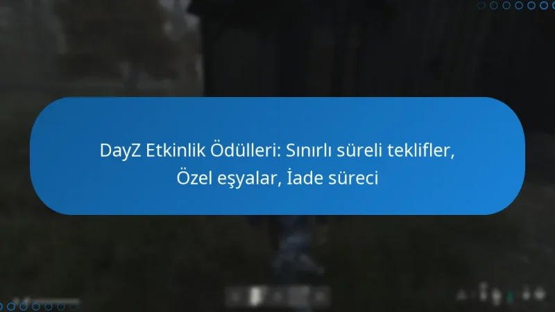 DayZ Etkinlik Ödülleri: Sınırlı süreli teklifler, Özel eşyalar, İade süreci