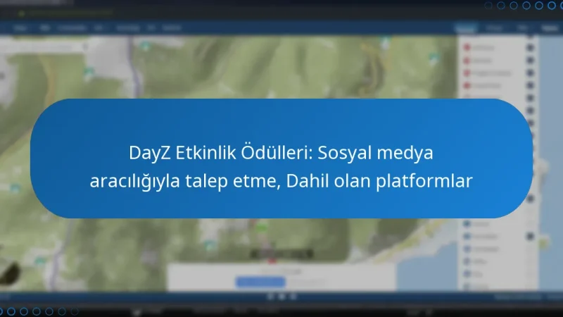 DayZ Etkinlik Ödülleri: Sosyal medya aracılığıyla talep etme, Dahil olan platformlar