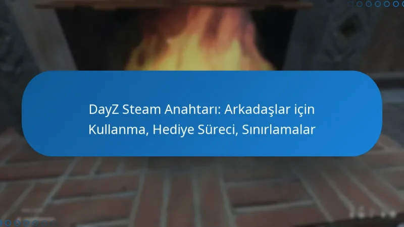 DayZ Steam Anahtarı: Arkadaşlar için Kullanma, Hediye Süreci, Sınırlamalar