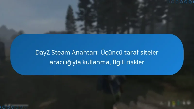 DayZ Steam Anahtarı: Üçüncü taraf siteler aracılığıyla kullanma, İlgili riskler