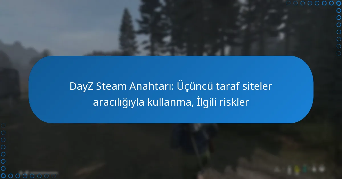 DayZ Steam Anahtarı: Üçüncü taraf siteler aracılığıyla kullanma, İlgili riskler